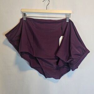 Universal‎ Standard Swim Swimsuit Bottom Plus Size 4XL=7x Plum Purple New